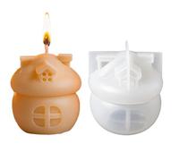 Molde de Navidad - Casa de Santa Claus decorativa en 3D, forma de resina de silicona, para Navidad, Acción de Gracias, otoño, invierno, cumpleaños, mesa, decoración del hogar