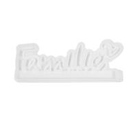 Molde De Palabra Familia | Moldes De Resina Con Familiar Para El Hogar - Decoración Del Hogar Con Superficie Lisa Para Cumpleaños Acción De Gracias Día De La Madre Navidad Y Más