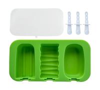 Molde De Paletas De Hielo De Silicona - Moldes Para Helados Con Palos - 3 Cavidades Con Palos Para Postres Helados Para Hogar Cocina Niños Fruta Yogur