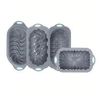 Molde De Pan De Silicona | Desmolde Fácil Pan | 4 Piezas Apto Para Lavavajillas Moldes De Cocina Casera Para Pasteles Brownies Lasagna