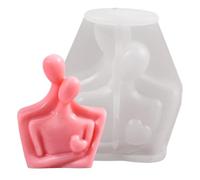 Molde de pareja - Molde de decoración de pasteles | Moldes para hacer velas de pareja abrazando arte corporal molde de velas molde de resina de silicona moldes de jabón para yeso