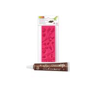 Molde de pasta de azúcar Dinosaurios + 1 Bolígrafo de chocolate