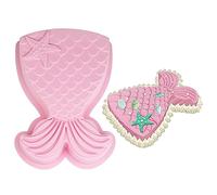 Molde de Pastel de Sirena,Silicona Molde de Torta de Sirena,Antiadherentes Molde de Pastel Grande,Molde para Hornear Sirena,Molde de Silicona Molde de Torta para Tartas,Pudín,Mousse,Chocolate,Rosa