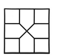 Molde de pavimento para jardín Molde reutilizable for construir caminos de jardín, molde DIY, pavimentación manual cemento, camino piedras, moldes hormigón for caminar(40x40x4cm)