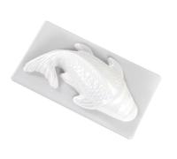 Molde de pescado diseño antiadherente carpa realista | Molde 3D en forma de carpa kui detallado para pasteles, chocolate y jalea para hacer jaleas, tortas de arroz, fondant y