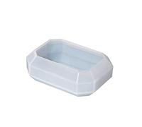 Molde de piedra de silicona de resina epoxi de cristal para conservación de flores, resina artística, fabricación de jabón, moldes de cristal