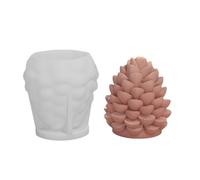Molde de piña, molde de silicona | 3D Navidad velas de jabón de arcilla artesanal, herramienta de bricolaje de resina de yeso, diseño duradero y flexible para regalos de Navidad hechos a mano y