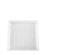Molde de plástico para baldosas de cemento, DIY Polypropylene Square Fan-Shaped Wave Paving Mould(Square)