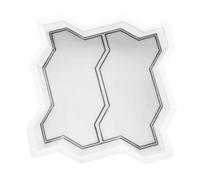 Molde de plástico para baldosas de cemento, Garden Concrete Brick Paving Mould DIY 8-Shaped Double S Type Multiple Sizes(Double S Type)