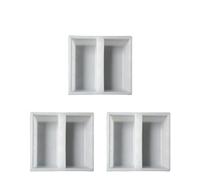 Molde de plástico para baldosas de cemento, Paving Mold Plastic 22x25x6cm Garden Path Pavement Cement Brick Stone Road Tool 1-3 Pcs(3pcs)