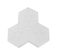 Molde de plástico para baldosas de cemento, Plastic DIY Garden Path Paving Cement Brick Mold Tool(Hexagonal)