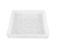 Molde de plástico para baldosas de cemento, Plastic DIY Garden Path Paving Cement Brick Mold Tool(Square)
