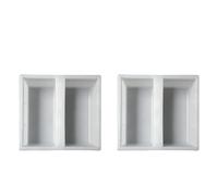 Molde de plástico para baldosas de cemento, Plastic Paving Mould For Garden Path Concrete DIY 22x25x6 cm Pack Of 1 2 3 pcs(2 pcs)