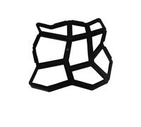 Molde de plástico para pavimentación de jardines, DIY Paving Cement Brick Concrete Path Mold For Garden Multicolor(C)