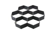 Molde de plástico para pavimentación de jardines, DIY Paving Cement Brick Concrete Path Mold For Garden Multicolor(D)