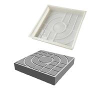 Molde de plástico para pavimentación de jardines, Paving Mold Multicolor Multiple Sizes For DIY Garden Path(A)