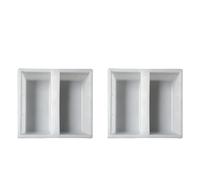 Molde de plástico para pavimentación de jardines, Plastic Paving Mould Garden Path Cement Brick Mold DIY 22x25x6cm 3 pcs(2 Pcs)