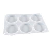 Molde de posavasos de silicona redondo, posavasos de resina epoxi moldes de fundición para adornos de mesa de cemento, resina epoxi, artesanía hecha a mano, adornos redondos
