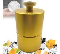 Molde de Prensa de Bolas de Hielo, Máquina de Prensa de Hielo de Múltiples Formas, Moldes Esféricos/Diamond/Fútbol/Flor de 70mm, Fabricante de Cubos de Hielo de Aluminio Dorado par Football Type 70mm