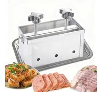 Molde de prensa de carne de acero inoxidable 304, diseño grueso para hamburguesas rellenas, deslizadores, barbacoas, placa de 1,5 mm de grosor, apto para 1-10 kg