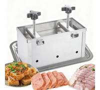 Molde de prensa de carne de acero inoxidable 304, diseño grueso para hamburguesas rellenas, deslizadores, barbacoas, placa de 1,5 mm de grosor, apto para 1-10 kg