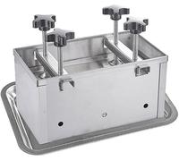 Molde de prensa de carne para hamburguesas, deslizadores y empanadas rellenas, acero inoxidable con presurización de doble tornillo