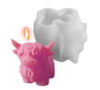 Molde de - Pro | 3D Animal - Moule En Silicone De Vache Pour Résine et Figurines Moule 3D Flexible Résistant À La Chaleur Pour Bougies Chocolat et Pâtisserie Gâteaux Artisanat | Molde | 2026 Pro