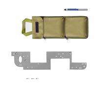 Molde de ranurado preciso con ayuda de posicionamiento única para una instalación perfecta de manijas de gabinete, ranuras de manijas de puerta de gabinete, ranuras de ranurado