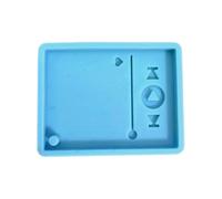 Molde de resina brillante para reproductor de música epoxi, llavero, reproductor de música UV, moldes de silicona