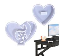 Molde de resina con forma de corazón para bricolaje