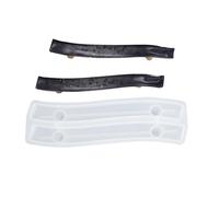 Molde de resina con mango de bandeja, asas de bandeja, moldes de posavasos de ágata sintética, diseño funcional resistente con acabado suave. Crea tablas de servir, platos de frutas, bandejas de