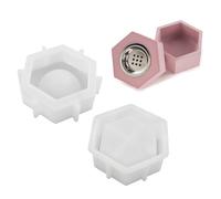 Molde de resina con tapa para calentador de inciensos, moldes de silicona de fundición de resina epoxi, calentador de inciensos, repuesto para cenicero