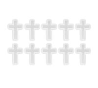 Molde de Resina Cruzada de 10 Uds., Moldes Cruzados de Resina Poxy Elásticos Respetuosos con el Medio Ambiente para Llavero, Colgante de Collar Artesanal DIY