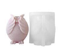 Molde de resina de búho, molde de vela de búho, Molde de silicona flexible para barra de jabón, de vela antiadherente, molde de fundición de resina para, barra de jabón de Chocolate, artesa
