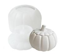 Molde de resina de calabaza - Molde de resina de calabaza 3D con tapa | Molde de silicona de fondant, vela de aromaterapia, chocolate, caramelos, recipiente