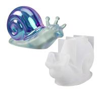 Molde de resina de caracol | Moldes de resina de animales grandes de silicona | Lindo molde de resina para resina epoxi, decoración de manualidades, San Valentín, aniversario y regalos de fiesta