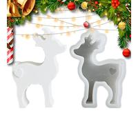 Molde de resina de ciervo de Navidad | Molde de silicona para velas de aromaterapia, decoración del hogar