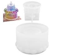 Molde de resina de con tapa, de cerradura, caja de almacenamiento de joyas, moldes antiadherentes con tapa para contenedores de dulces, organizador de collares, decoración del hogar