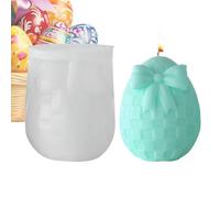 Molde de resina de huevo de Pascua 3D - Bow Egg Plaster Making Mould -Effortless Release Feature Holiday Ornament Molds | For Aromatherapy Gypsum Craft Home Farmhouse Holiday Party Family Friends