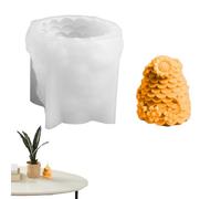 Molde de resina de peine de miel, forma de cilindro de miel, jabón de silicona 3D, liberación rápida, decoración del hogar, arte de resina animal para fondant y hornear