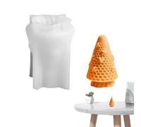 Molde de resina de peine de miel | Molde cilíndrico de jabón de silicona para velas, arte de resina fundida, decoración del hogar de liberación rápida para dulces y cumpleaños