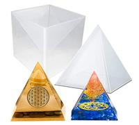 Molde de resina de pirámide grande para pirámide de resina, molde de silicona, molde de resina epoxi, para manualidades, fundición de joyas, manualidades