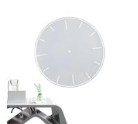 Molde de resina de reloj - Moldes de silicona 3D para velas de y yeso, plantilla decorativa grande para reloj de pared, alta transparencia, suministros de manualidades para resina epoxi
