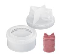 Molde de resina de resina con tapa de lazo, molde de silicona para manualidades, caramelos, joyas, decoración del hogar, cajas de almacenamiento de joyas