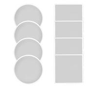 Molde de resina de silicona, bandeja redonda/cuadrada, fundición epoxi para bodas, fiestas, hogar, decoración de mesa, juego de moldes