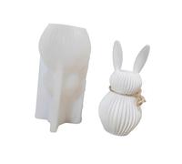 Molde de resina de silicona con forma de conejo, diseño fácil de limpiar, moldes para jarrones para macetas, joyería y arte, molde de silicona para jarrón pequeño
