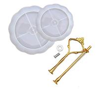 Molde de resina de silicona con forma redonda, 3 moldes de resina epoxi para hacer letras de resina epoxi para decoración del hogar