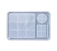 Molde de resina de silicona de arce, caja de almacenamiento con ruedas, gran tabla de servir, moldes de silicona de resina para joyería