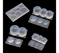 Molde de resina de silicona, moldes de fundición de esfera hueca para manualidades, juguete hecho a mano para niños, forma de esfera hueca de silicona