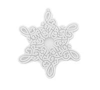 Molde de resina de silicona para bandeja de Navidad, forma de copo de nieve, adecuado para soporte de joyas, posavasos, frutas, dulces, bandeja de almacenamiento, forma de posavasos